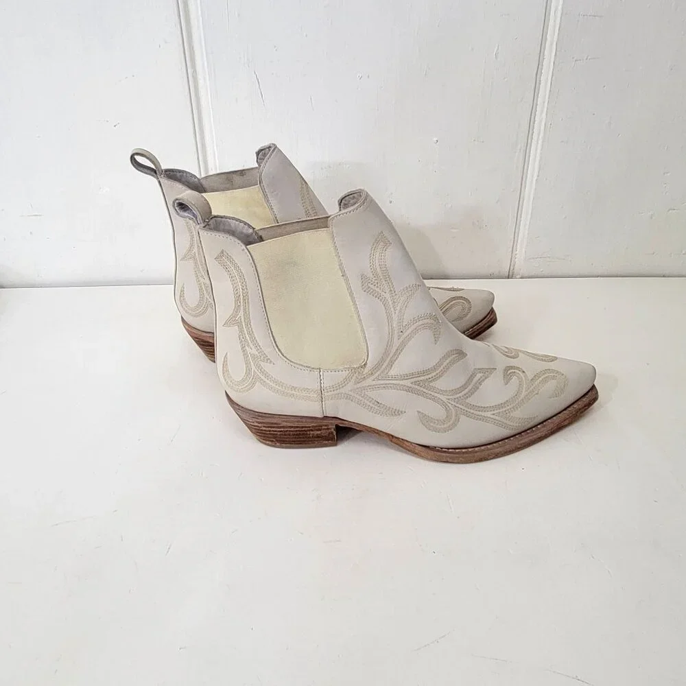 Free People Wayward Western Ankle Boots Women's 8 1/2 - Picture 3 of 8